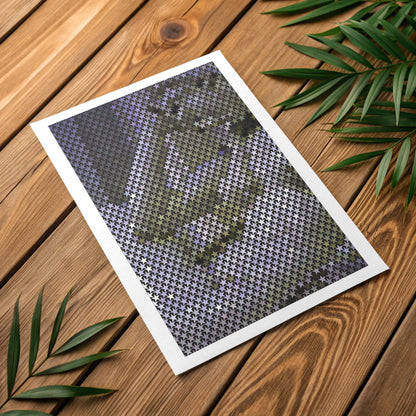 Calming monochrome gradient poster for clean minimalist spaces