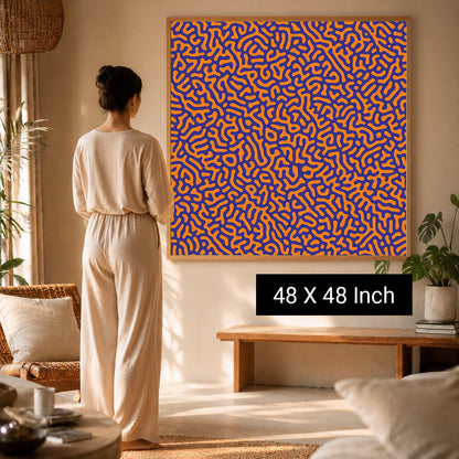 Calming ocean wave canvas print for anxiety relief and nervous calm