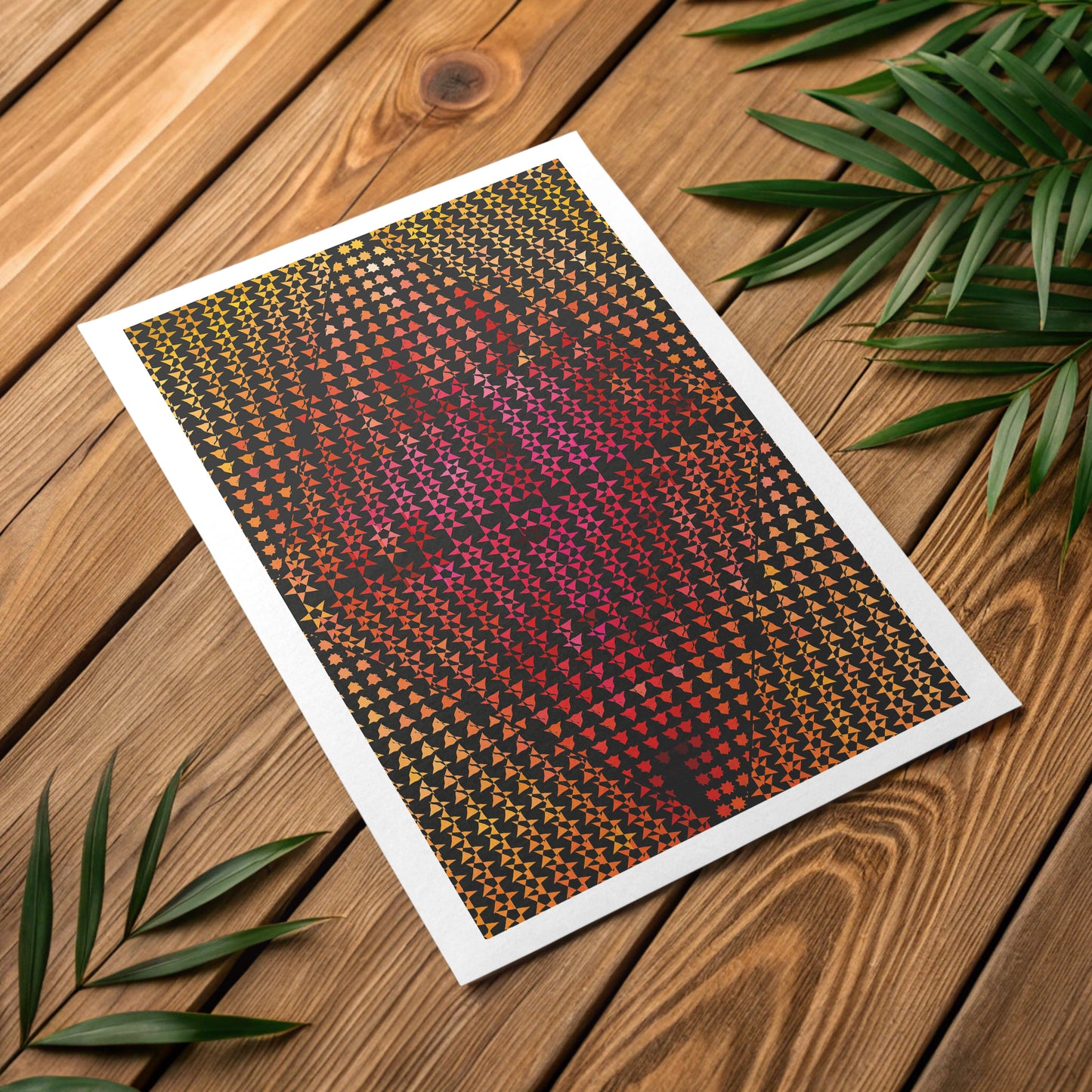Calming predictable symmetry canvas print for peaceful rooms