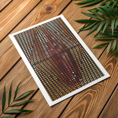 Calming visual anchor print engineered for neurodivergent individuals