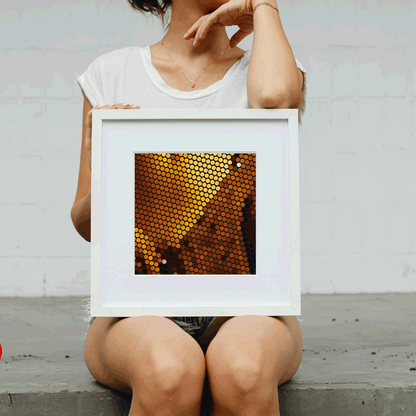 Calming wave art print for creative problem solving space