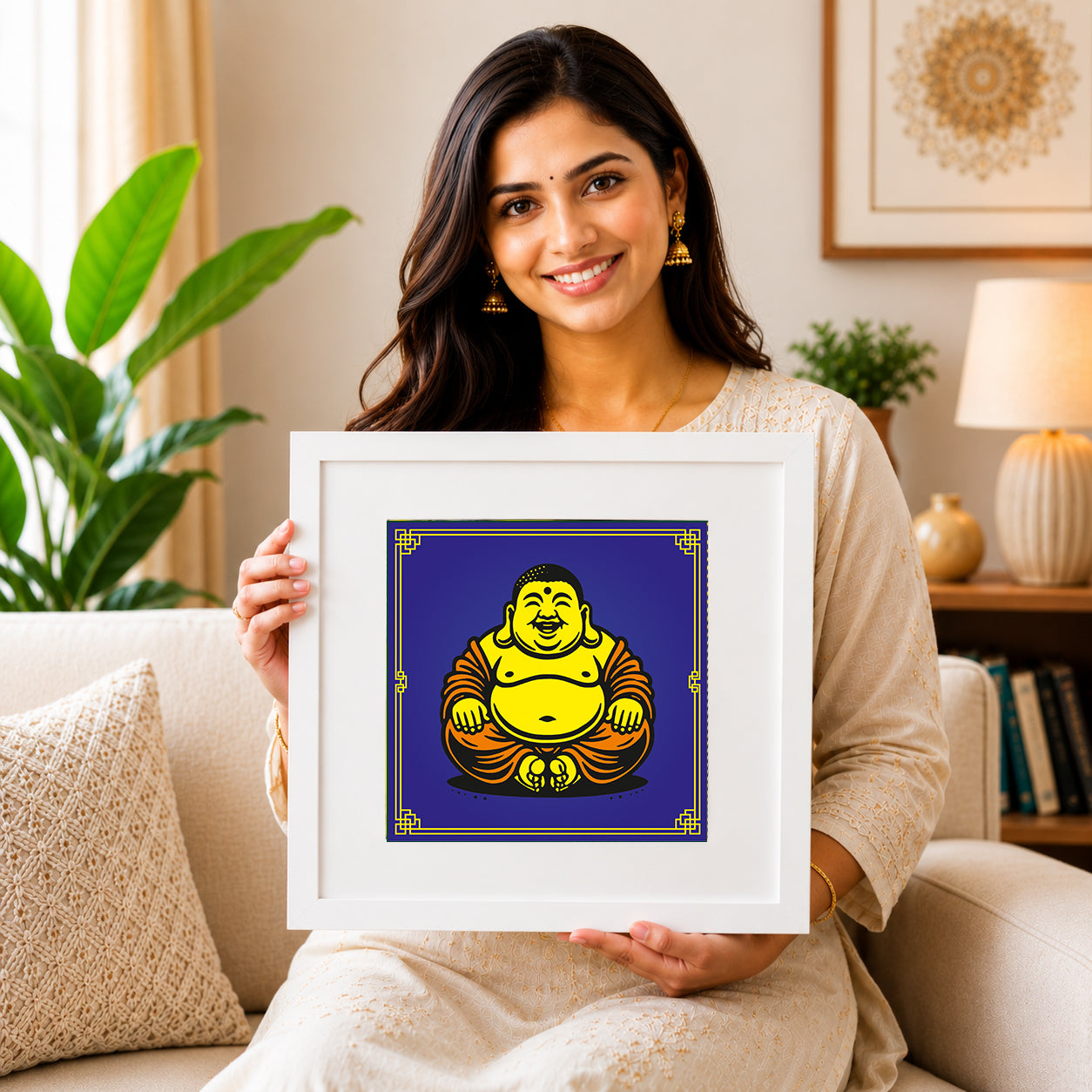 calming wellness wall paintings for cozy meditation room decoration