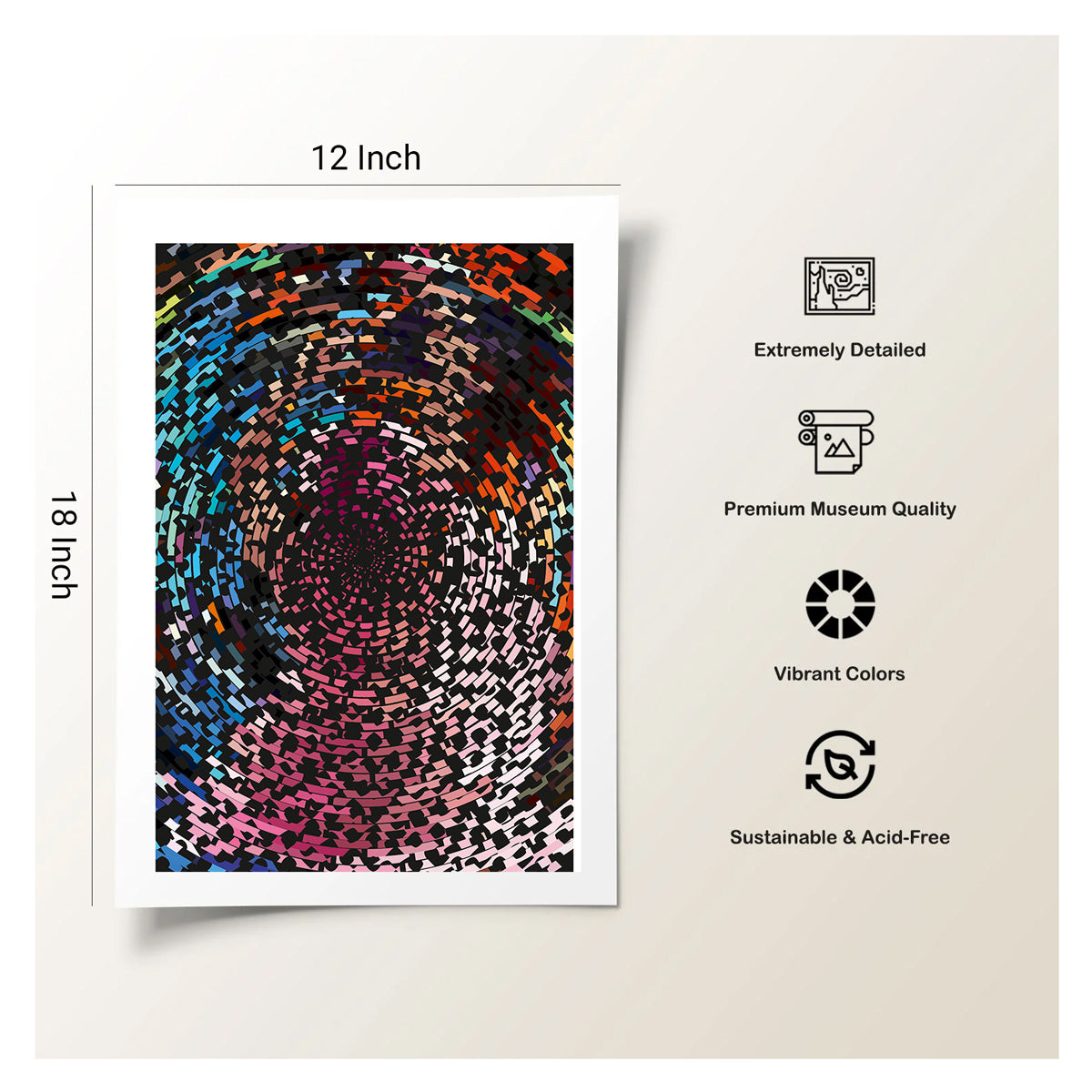 Complete visual healing canvas print created by Ilu Art Therapy