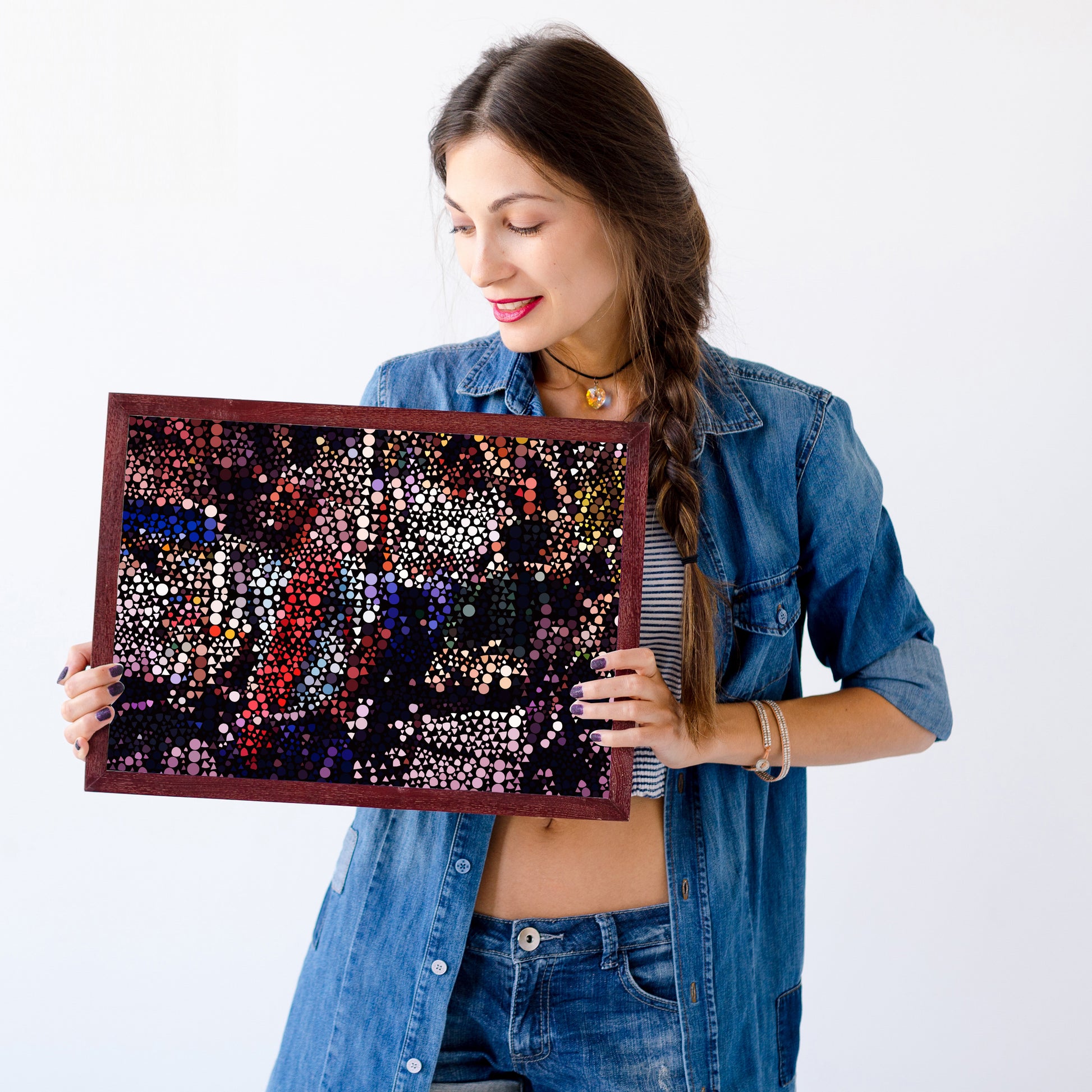Corporate mental wellness canvas print for modern HR lounges