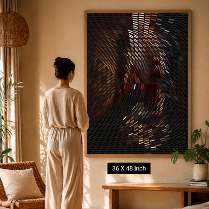 Custom size therapeutic art print for interior designer projects