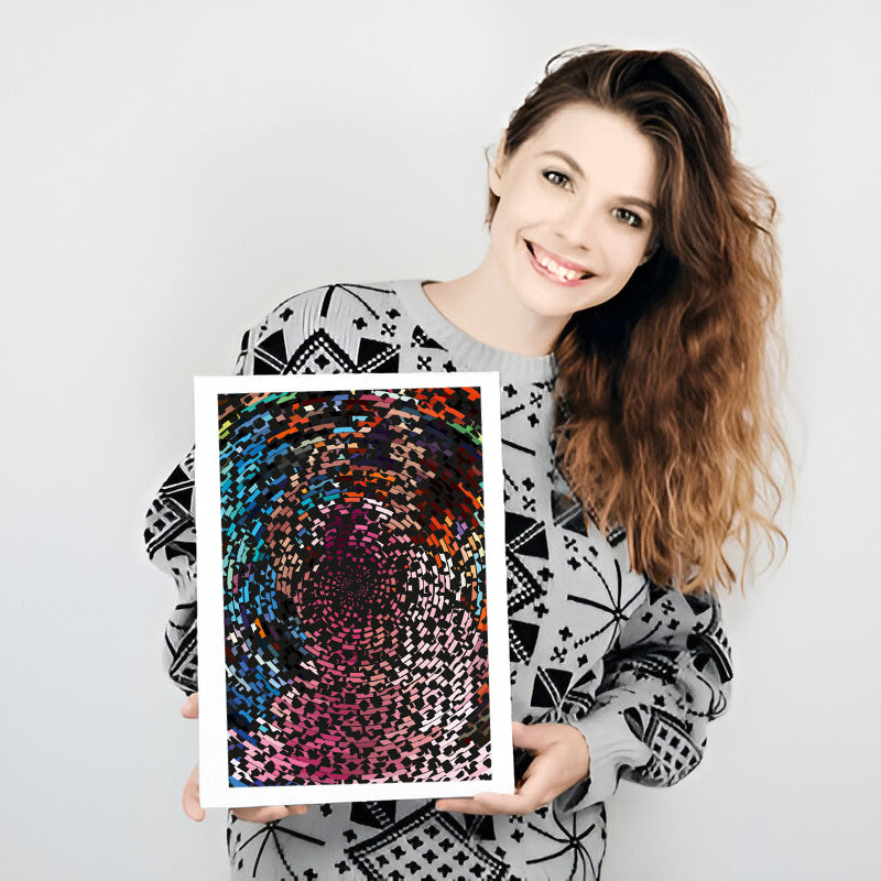 Custom size visual therapy canvas for commercial waiting areas