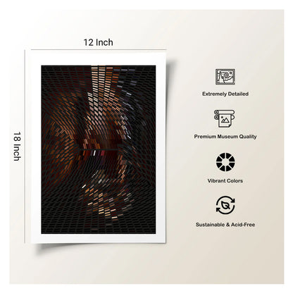 Deep edge gallery canvas print of soft visual illusion artwork