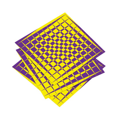 Delicate geometric perspective print fostering spatial calm