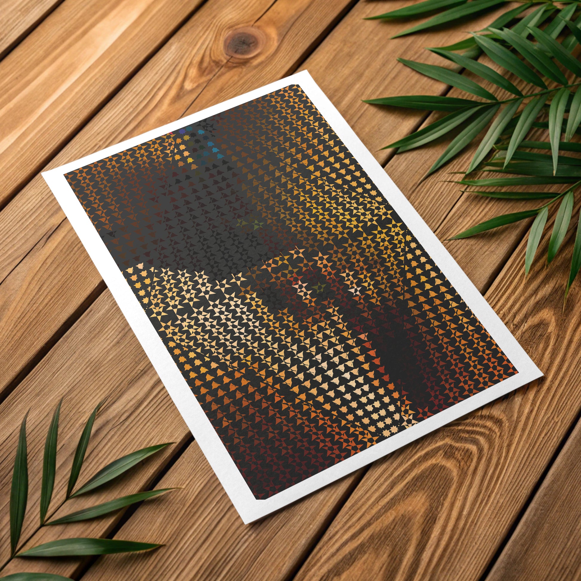 Delicate spatial lines canvas print for art therapy session rooms