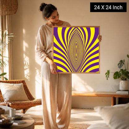 Dynamic motion artwork for visual meditation practice