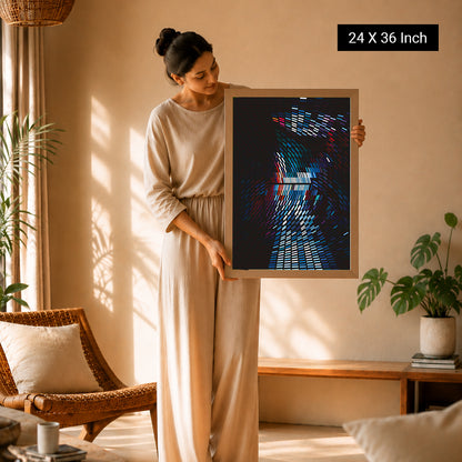 Eco-friendly canvas print using non-toxic inks for healthcare