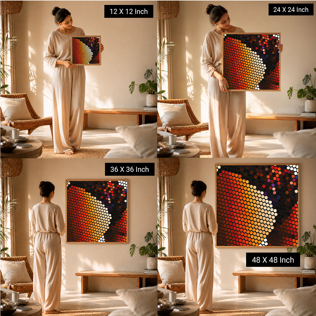 elegant therapeutic paintings for luxury homes and yoga spaces