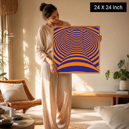 Ethereal optical effect wall hanging for meditation corners