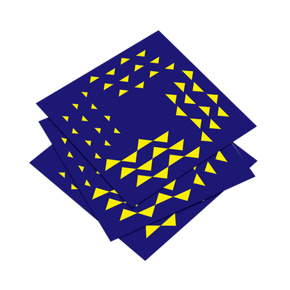 Eye-rest optical illusion print engineered for screen workers