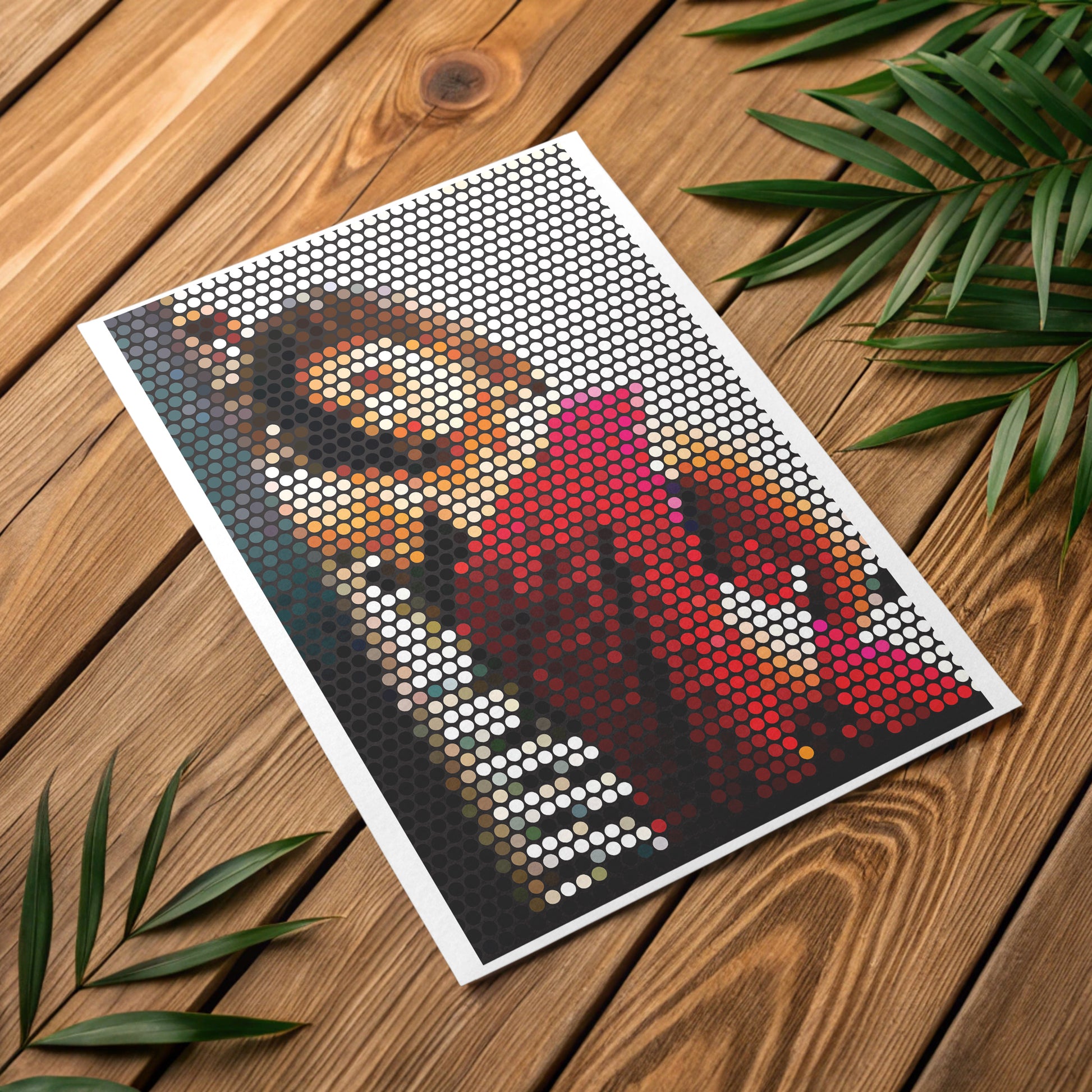 Fine art paper print featuring soft pastel color transitions
