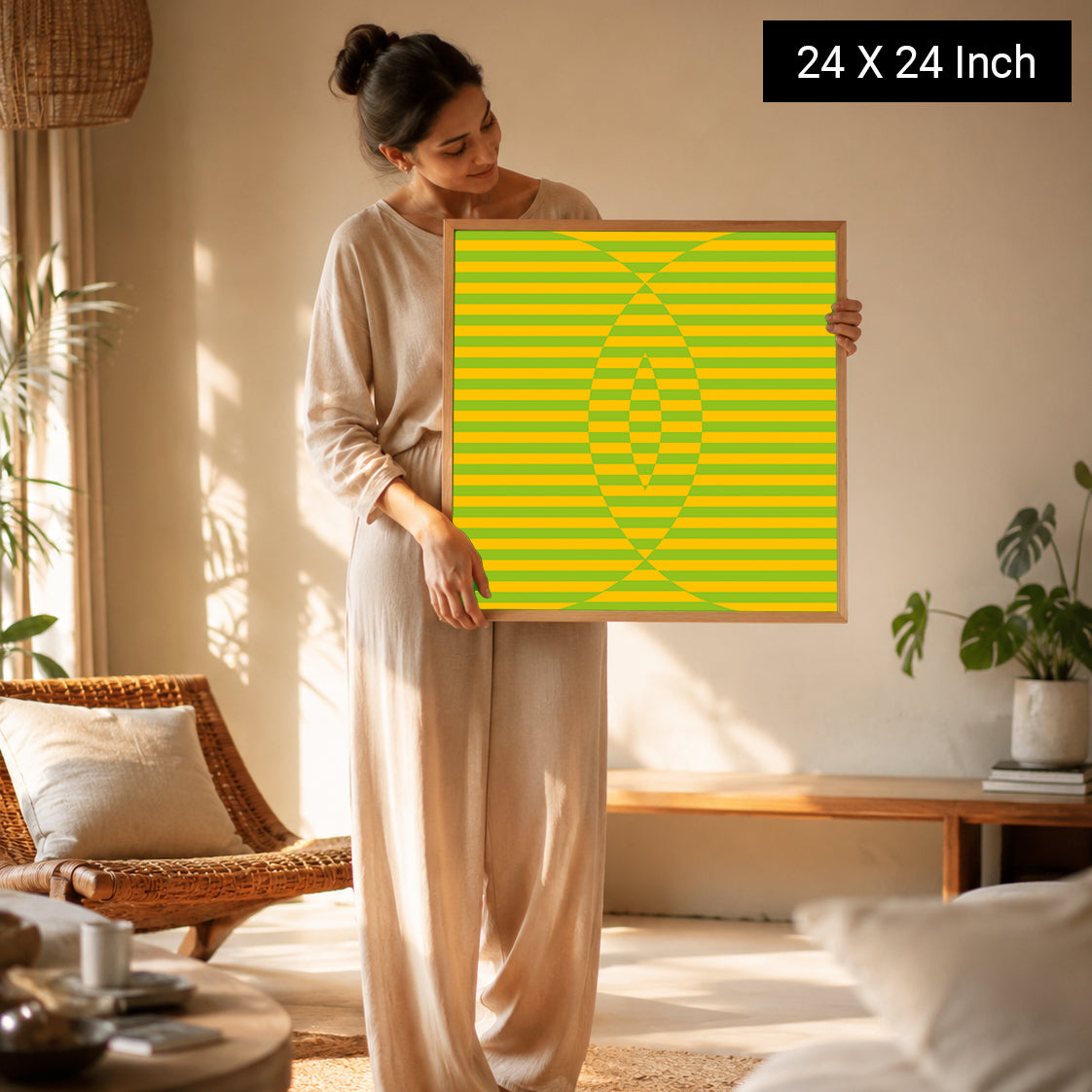 Flowing 3D effect abstract canvas for modern aesthetic walls