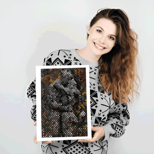 Fluid motion optical illusion art print for mindful visual focus