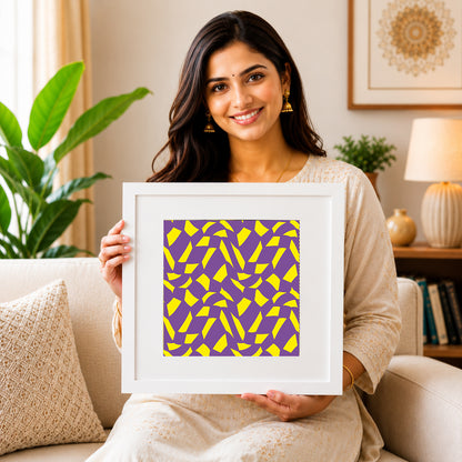 Focused gaze optical print for mindfulness practice.
