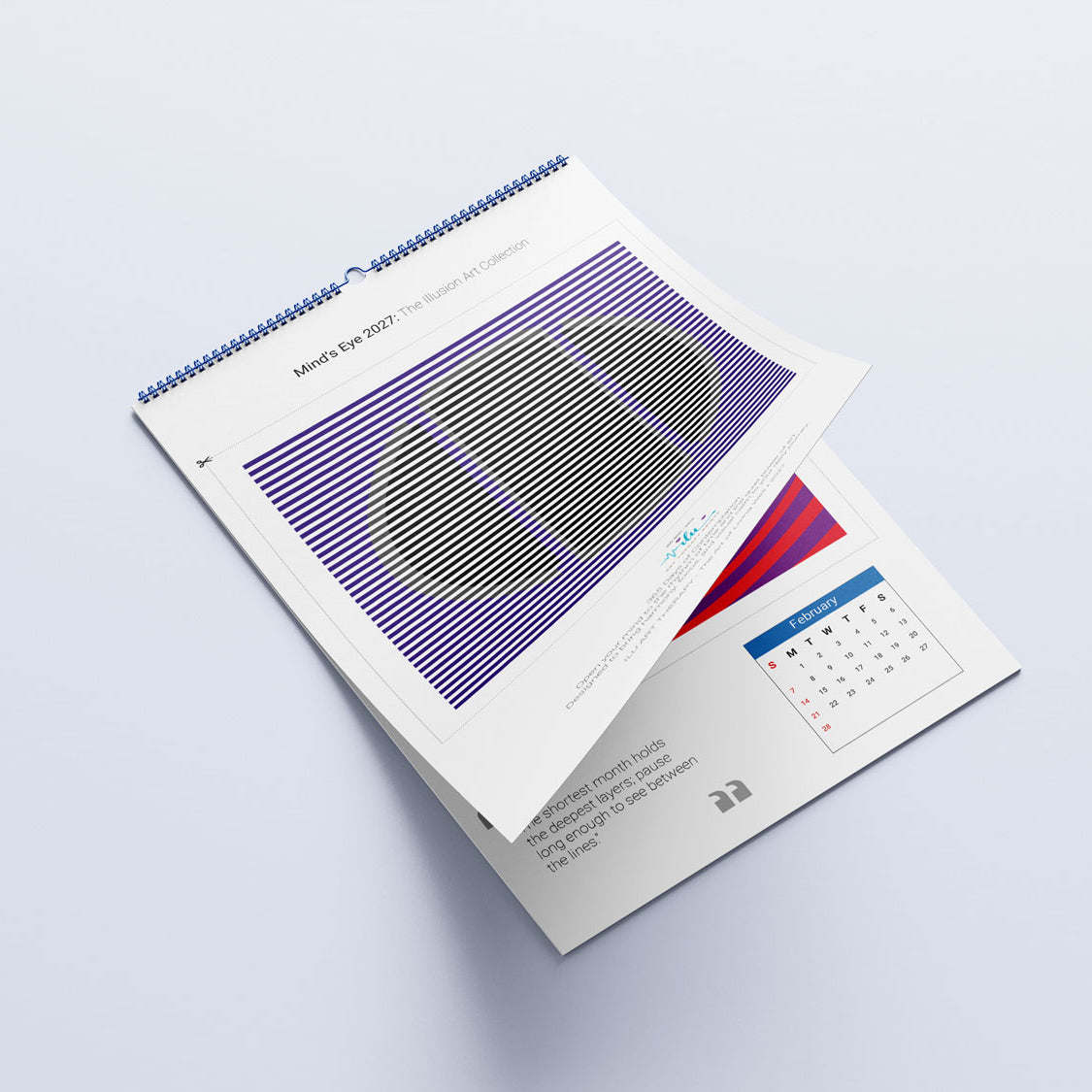 Transform Your Environment with the Mind's Eye 2027 Illusion Art Calendar: 13 Enchanting Prints for Daily Motivation - Ilu Art Therapy