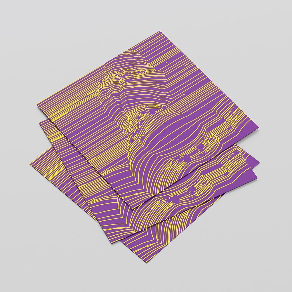 Gentle ripple visual print for sound therapy and mindfulness