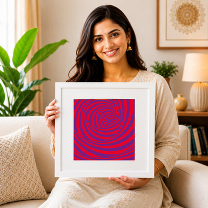 Gentle sunset gradient wall art for peaceful interiors.