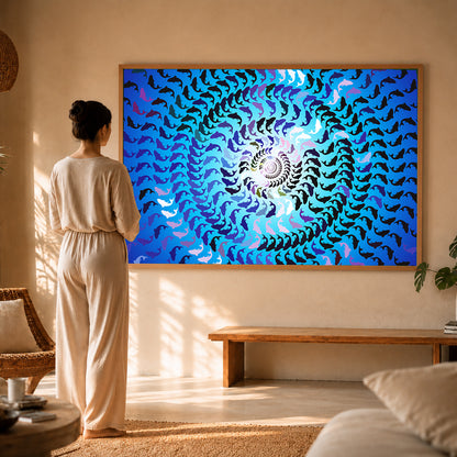 Gentle visual anchor poster for neurodivergent counseling rooms