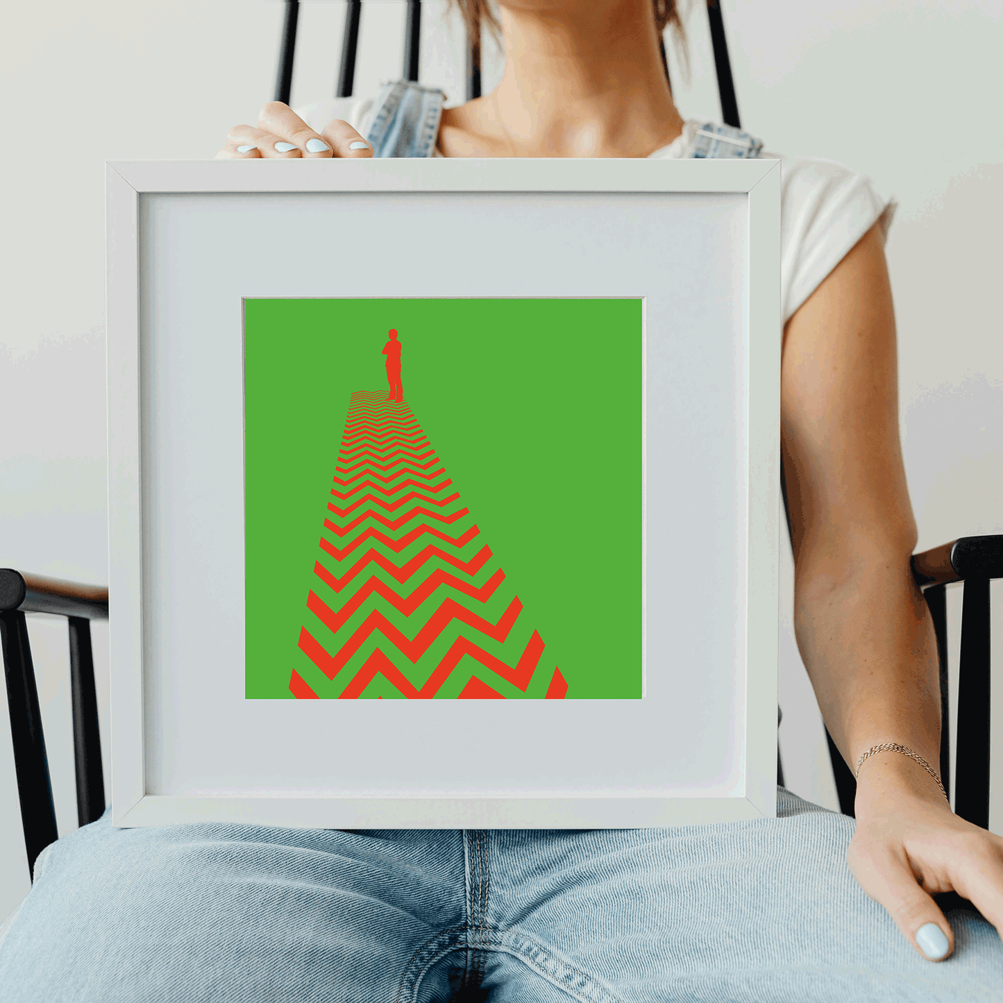 Gentle visual focal point artwork for counseling room decor