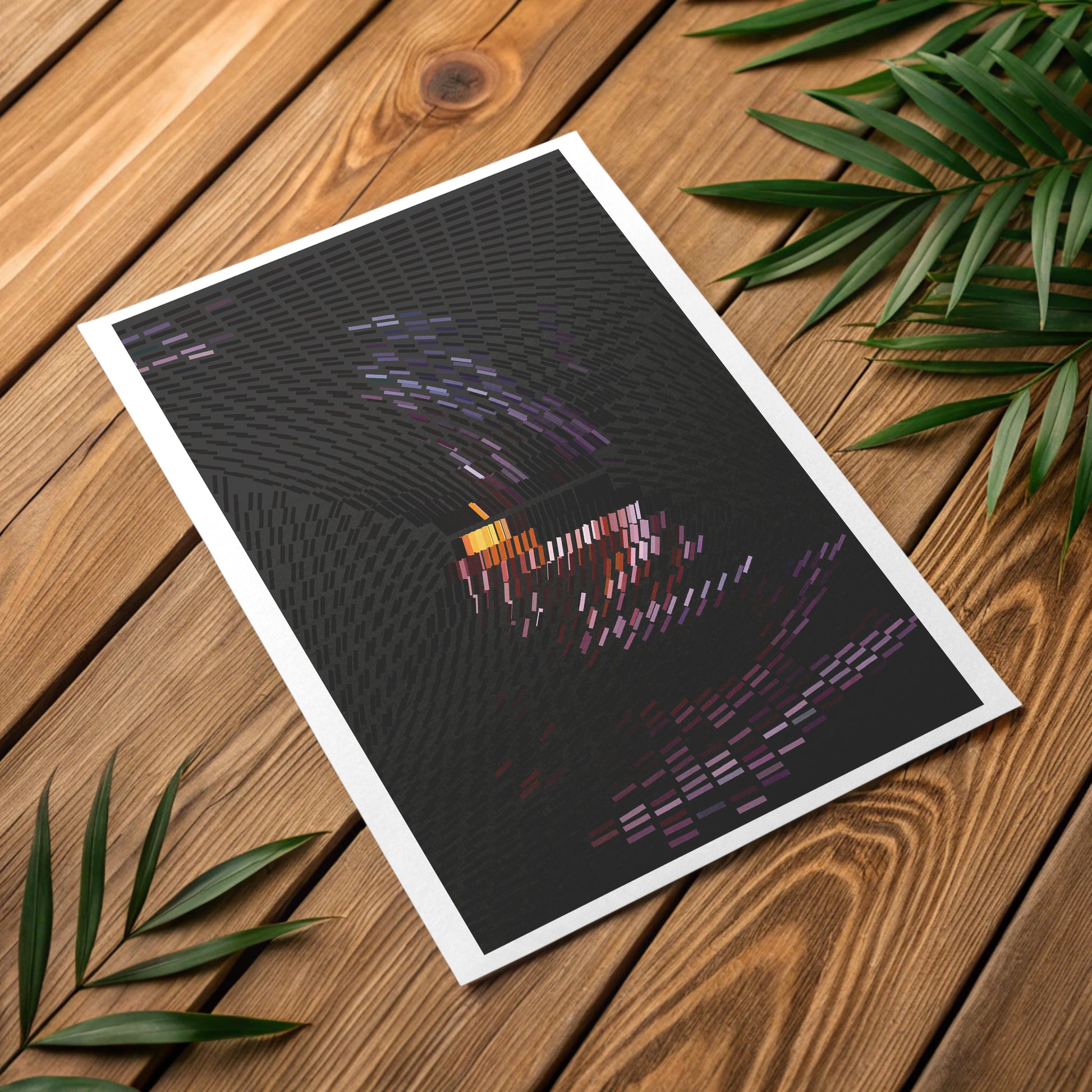 High-definition detail fine art print on archival heavy stock