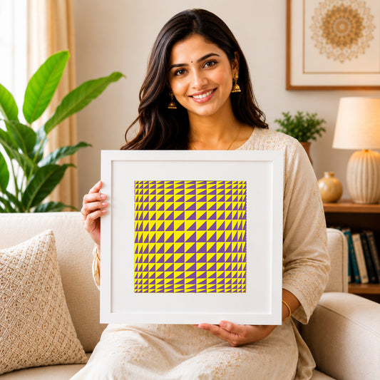 Modern optical illusion home decor artwork for stylish office spaces