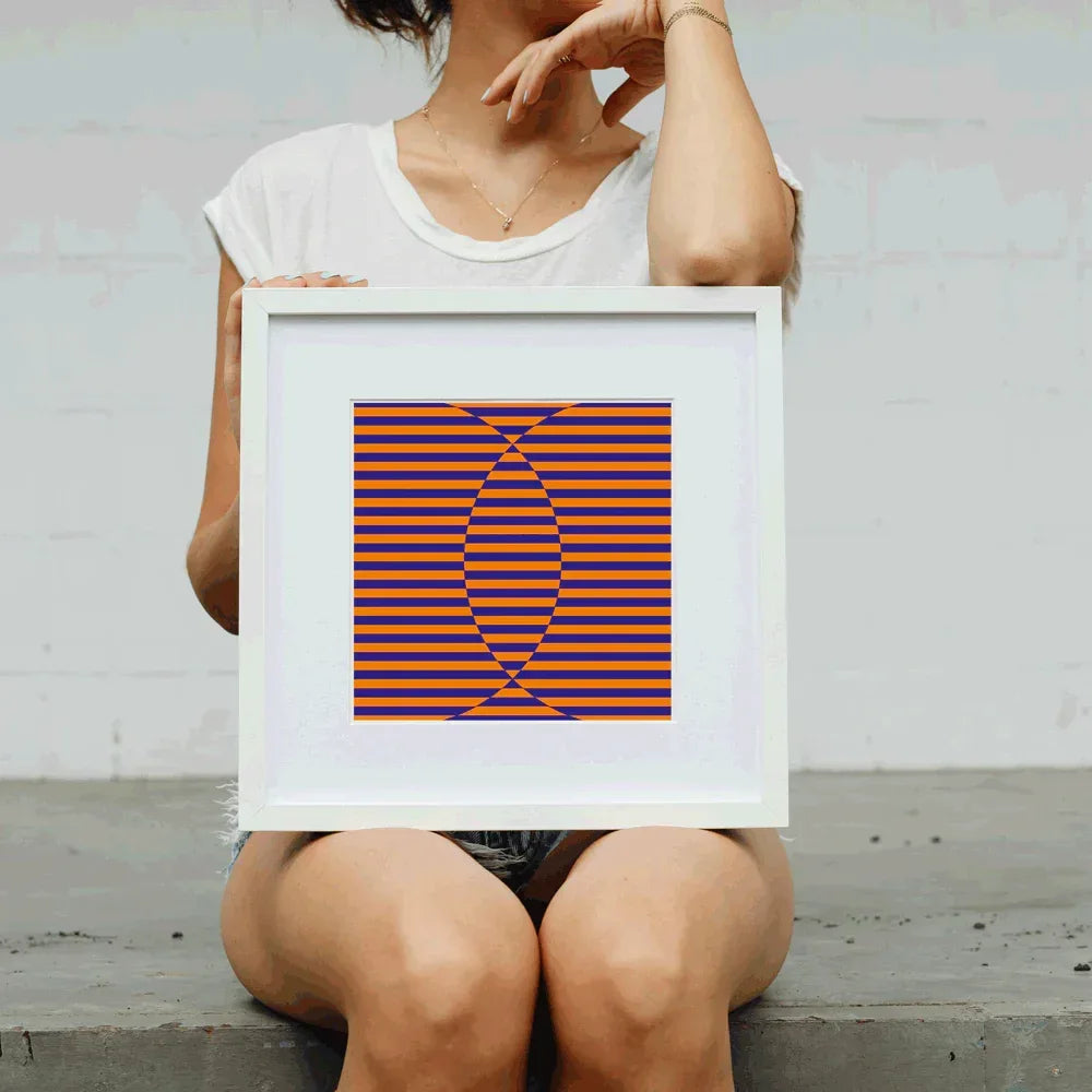 Ilu Art Therapy kinetic motion art poster for slowing thoughts