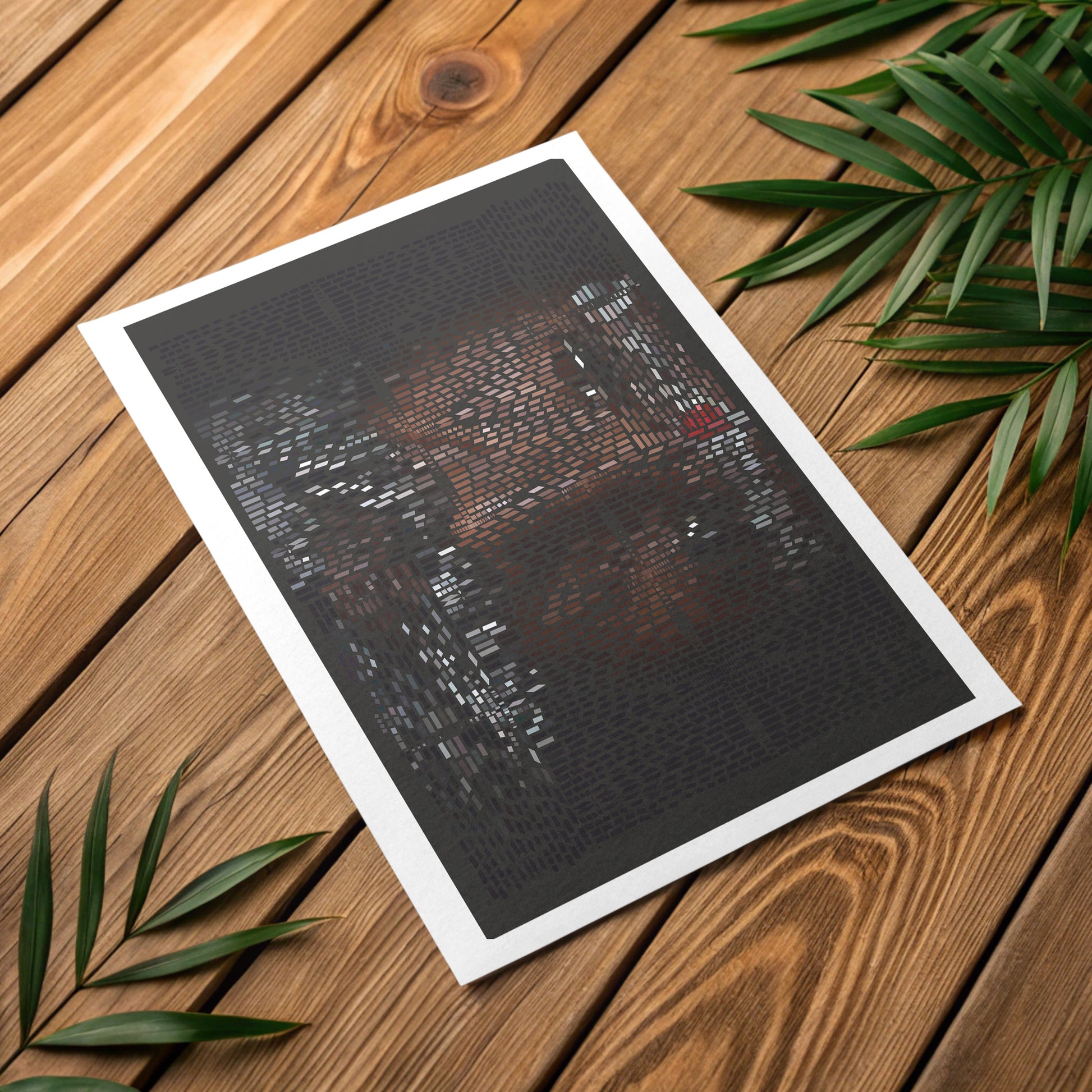 Japandi minimalist arch art print representing growth and peace