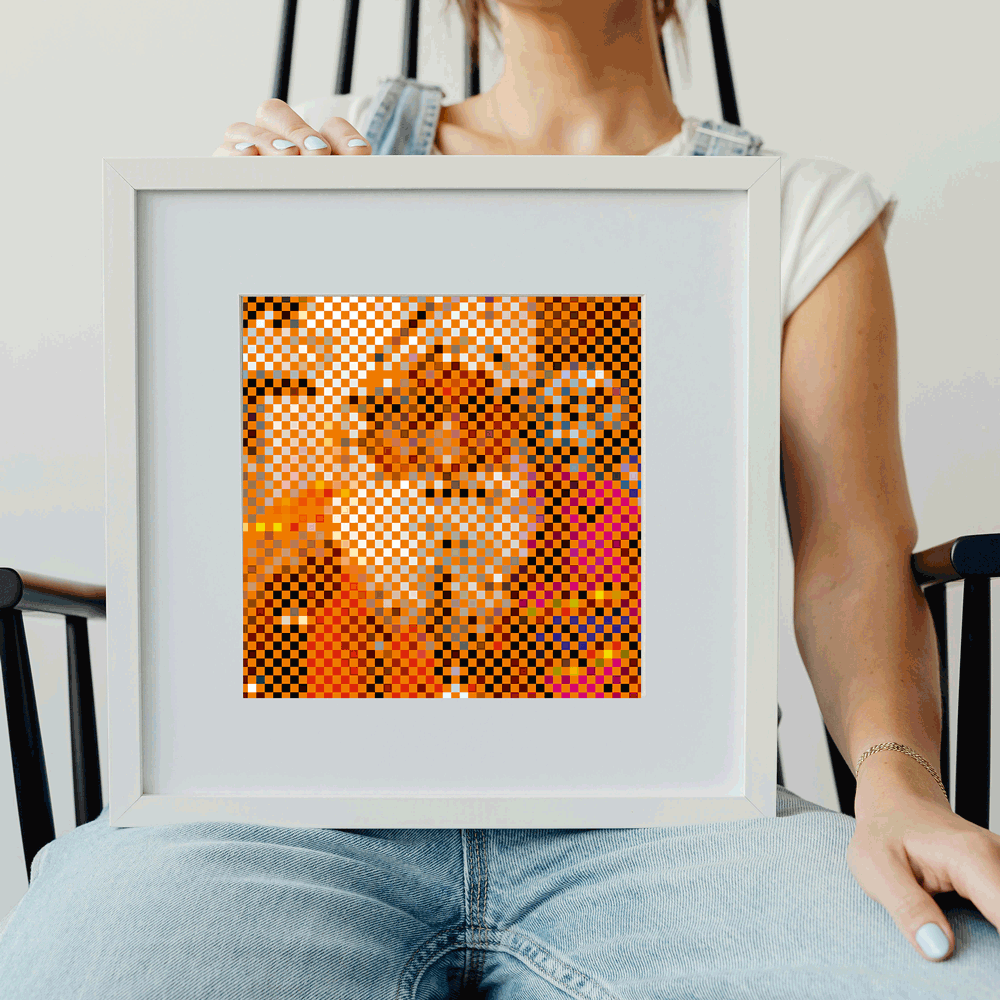 Japandi style therapeutic art print in muted natural tones