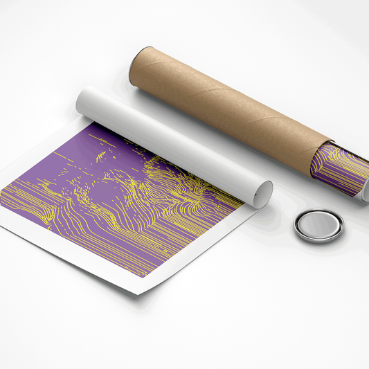 Low-contrast visual therapy print for sensory-sensitive clients
