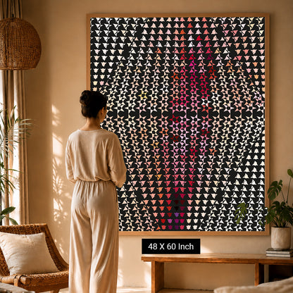 Low-saturation color field poster engineered for ADHD focus