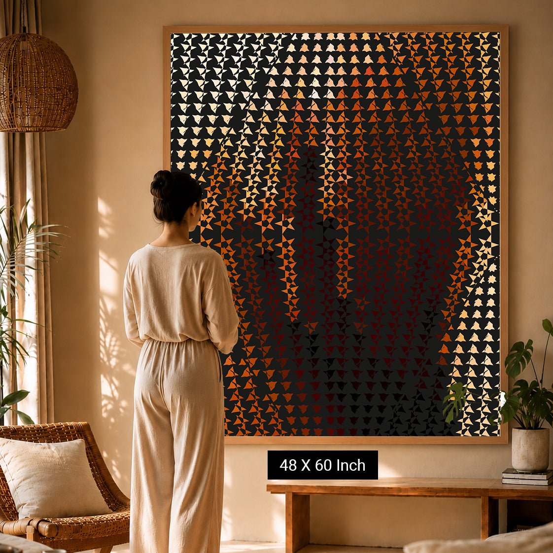 Low sensory input calming art print for ADHD focus spaces