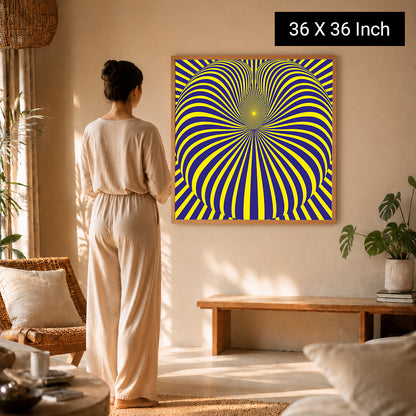 Luxury gallery framed visual therapy print for curated collections