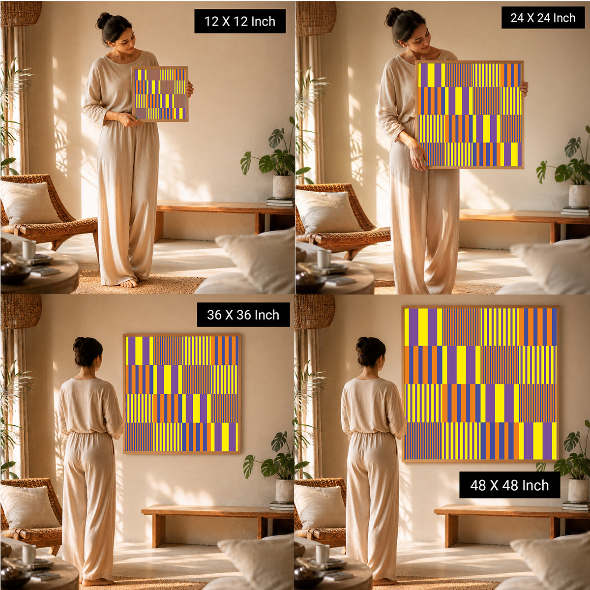 luxury geometric wall decor for emotional balance and wellness