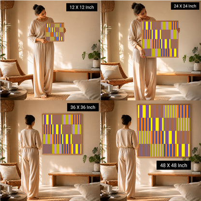 luxury geometric wall decor for emotional balance and wellness