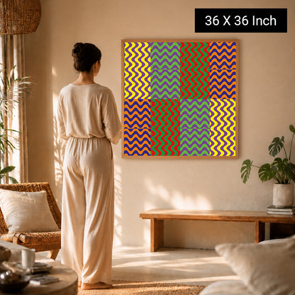 Luxury oak framed Zen art print for peaceful high-end homes