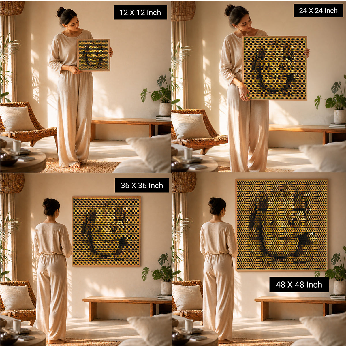 luxury spiritual canvas art for wellness inspired home decoration