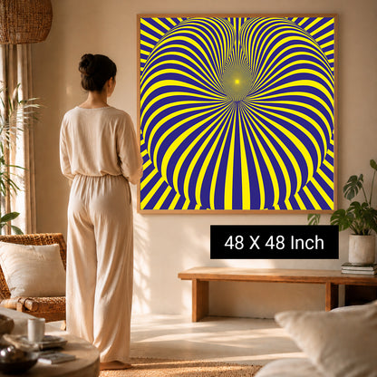 Luxury thin-profile metal framed art print for minimal interiors