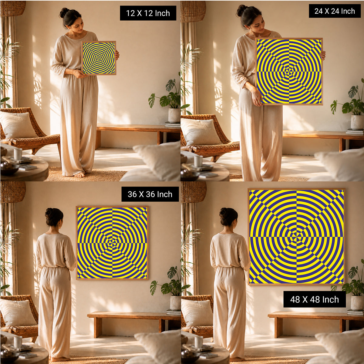 luxury wellness wall painting for modern calming interiors