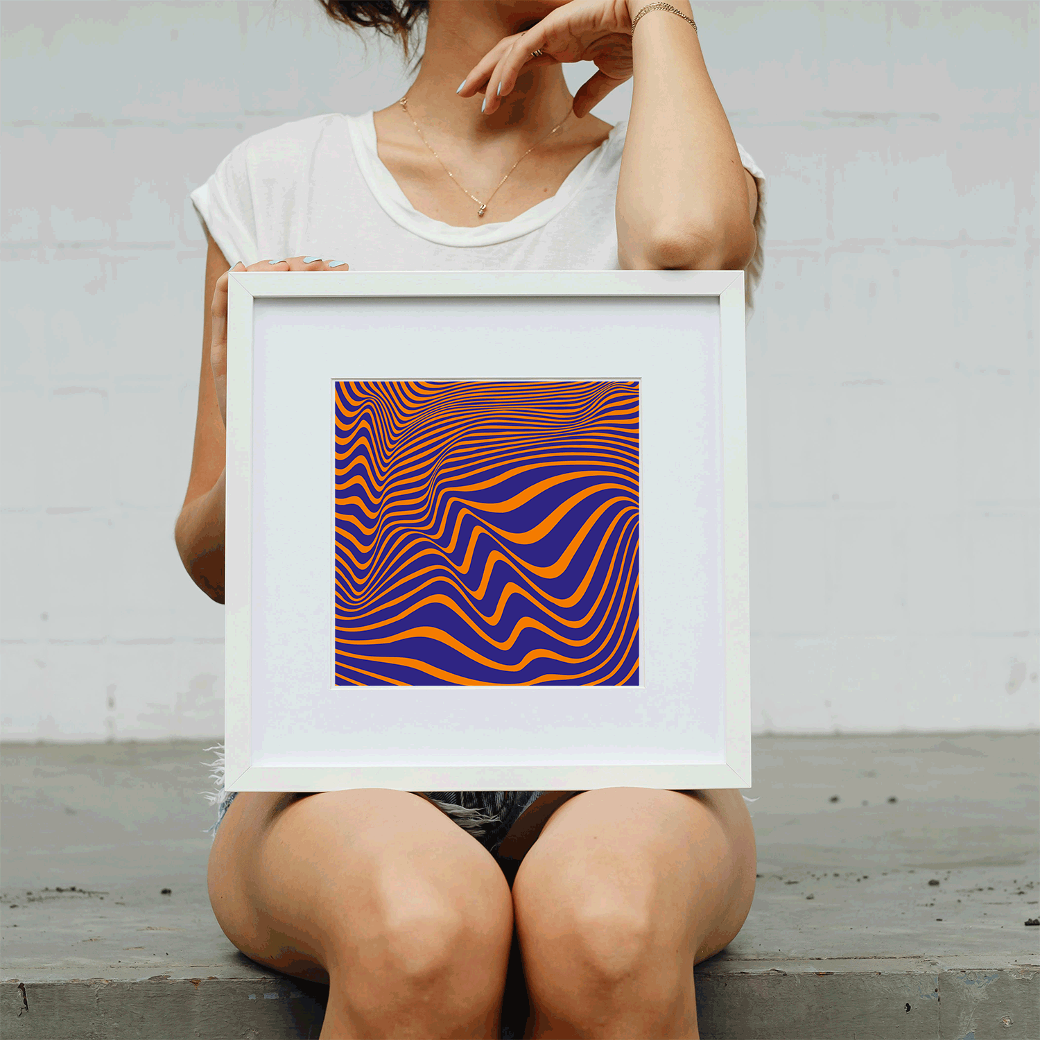 Mind-bending perception poster for creative and healing spaces