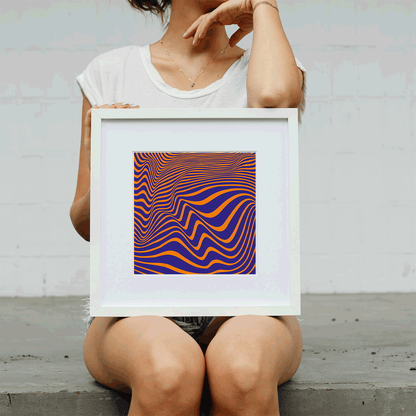 Mind-bending perception poster for creative and healing spaces