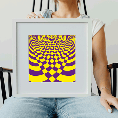 Mindful optical illusion canvas art for calm distraction
