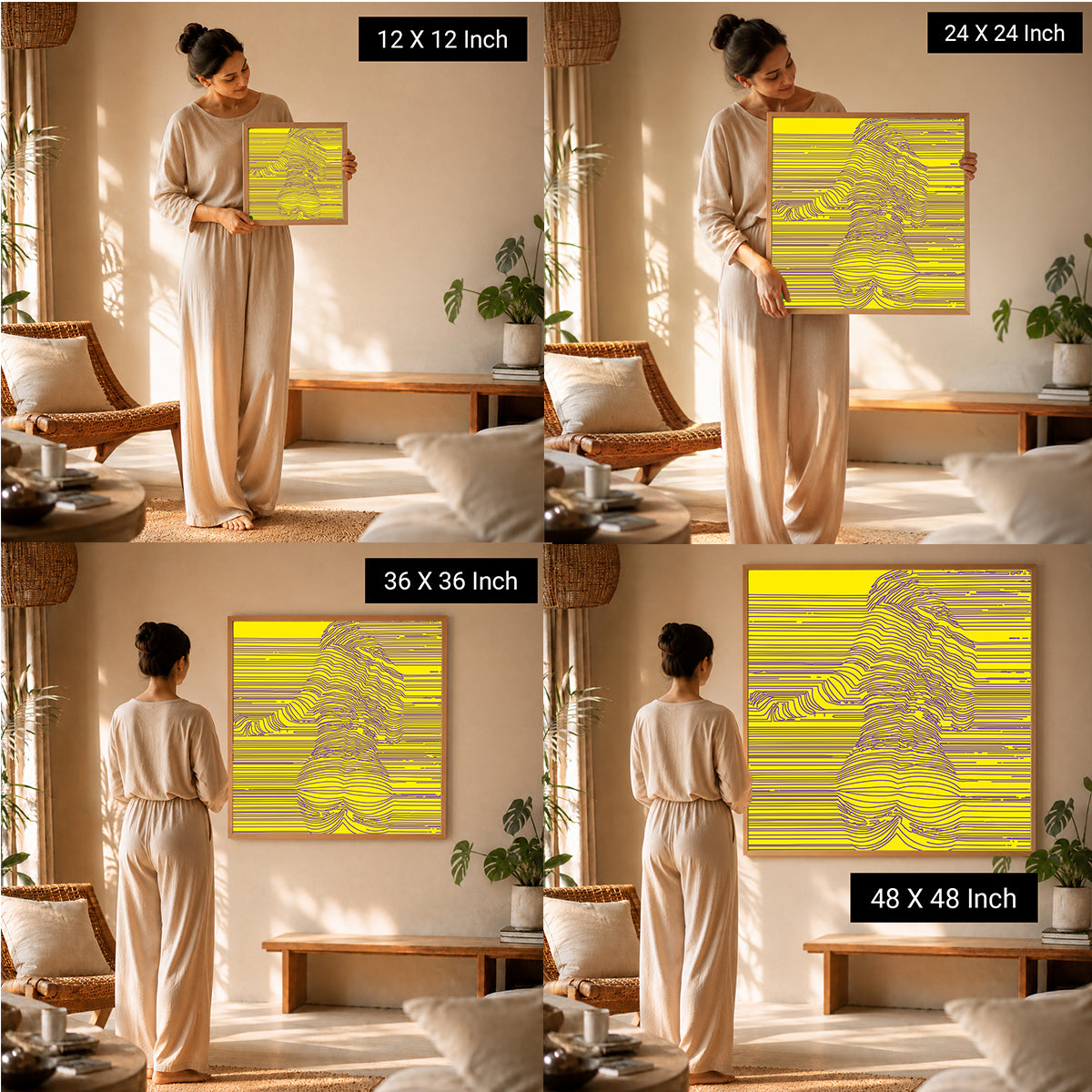 mindfulness wall paintings for peaceful luxury home decoration
