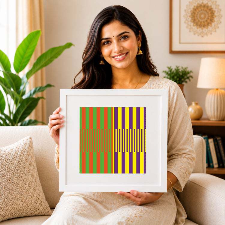 Modern Optical Canvas for Interior Decor - Ilu Art Therapy