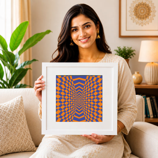 Minimalist fluid stream canvas print for modern calm interiors