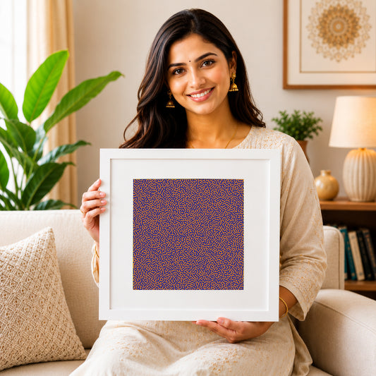 Minimalist color-therapy chart print for clinics.