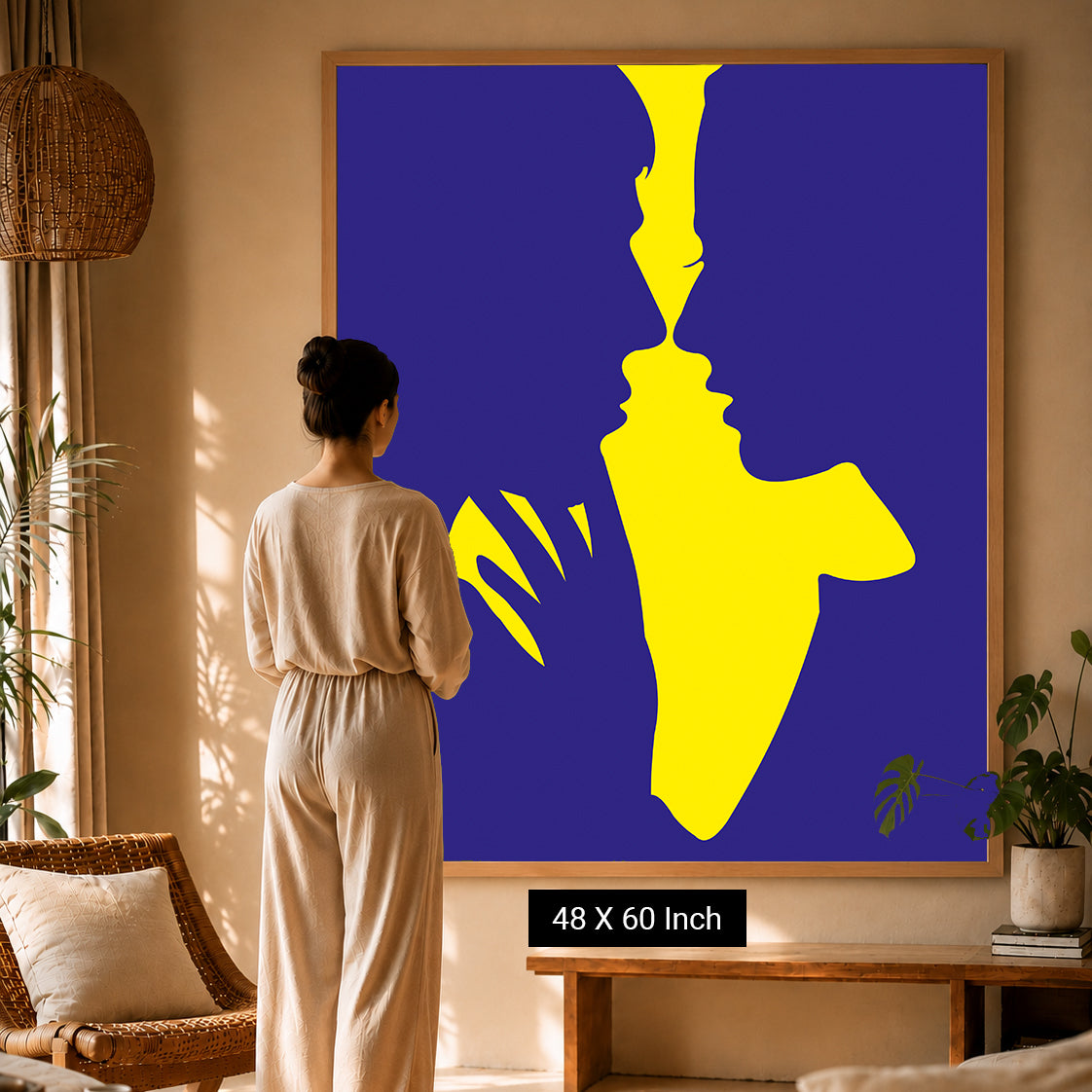 Minimalist line illusion collection poster for creative minds